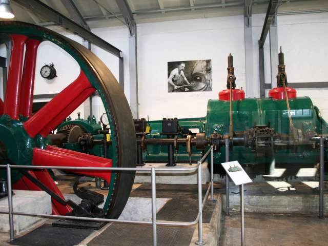 Dampmaskine på Kobbermølle Industrimuseum i Kobbermølle ved Flensborg