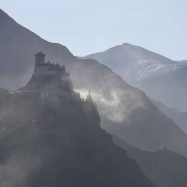 Kloster i Himalaya