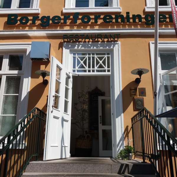 Restaurant Borgerforeningen i Flensborg, indgang