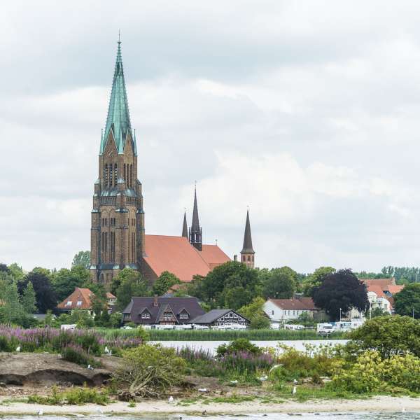 Domkirken i Slesvig er en af seværdighederne I møder på den klassiske byvandring gennem byens historiske kvarterer.
